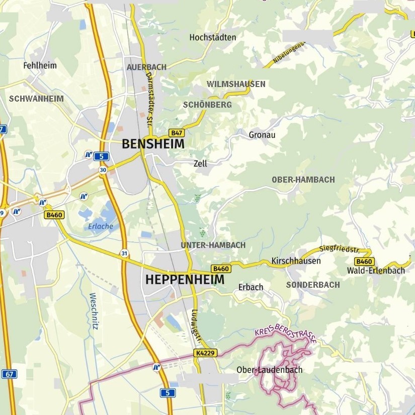 Jobs in diesen Bensheimer + Heppenheimer Ortsteilen